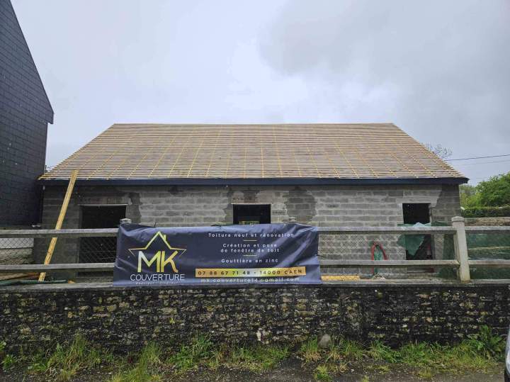 Travaux de couverture en construction Caen